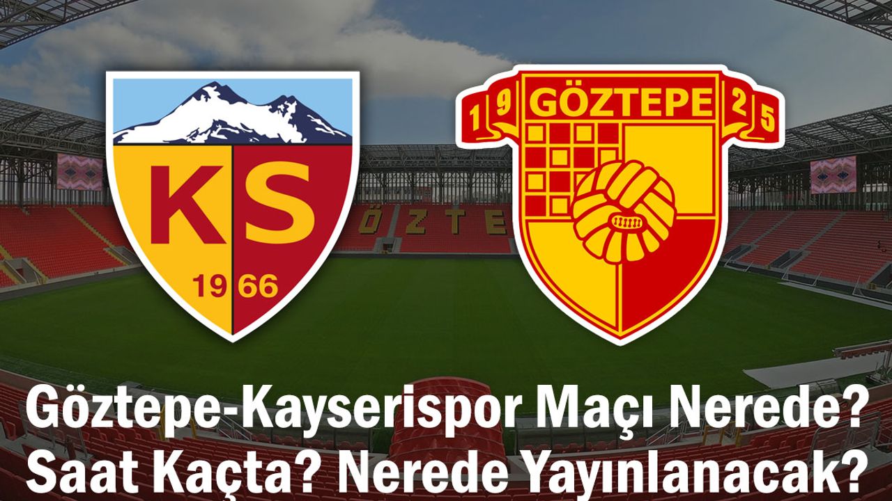 Göztepe-Kayserispor Maçı Nerede? Saat Kaçta? Nerede Yayınlanacak?