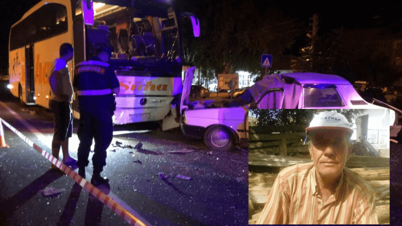 Kayseri’ye Doğru Yola Çıkan Otobüs Otomobile Çarptı! 1 Ölü