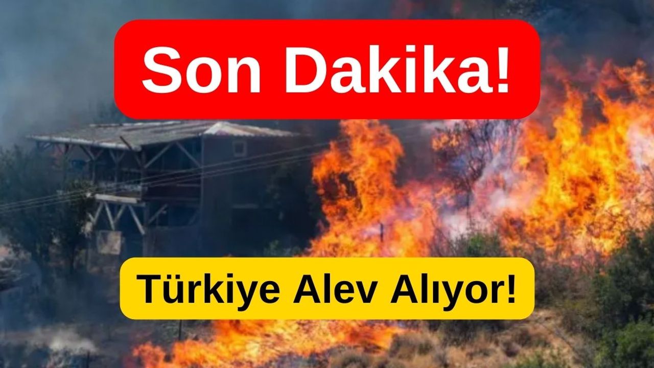 Son Dakika; Türkiye Yanıyor!