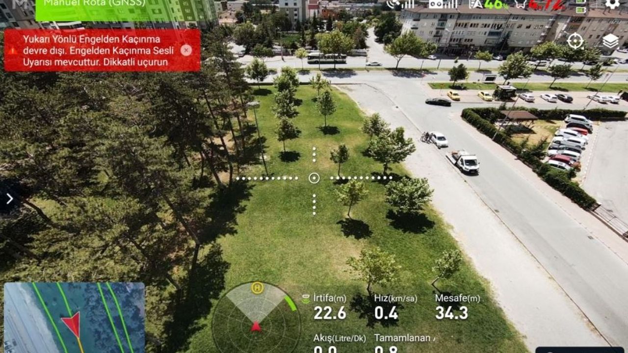 Kocasinan'da Drone İle İlaçlama Başladı!