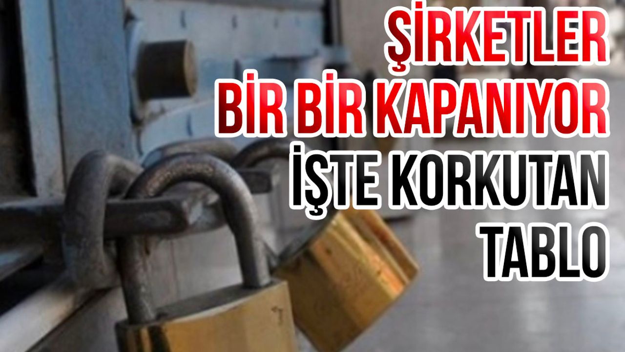 Kapanan Şirket Sayısında Rekor Artış! İşte Korkutan Tablo!