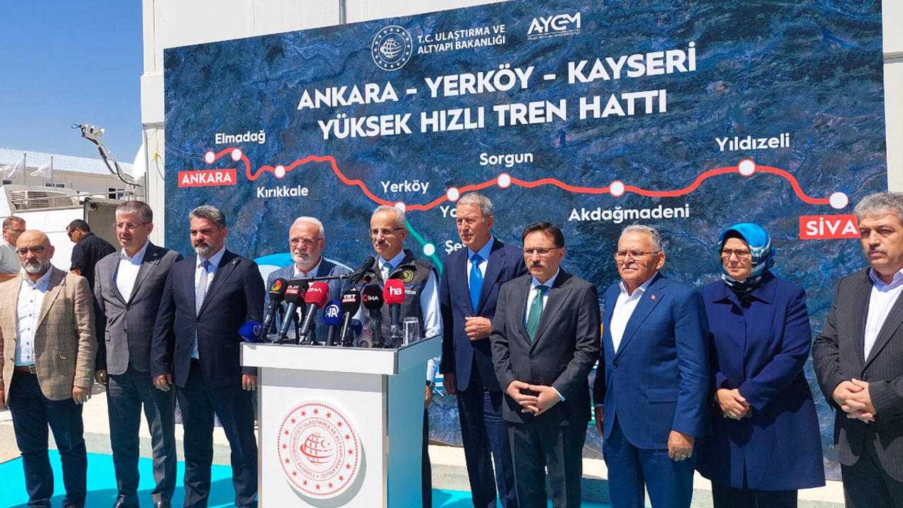 Kayseri-Ankara Arası 1 Saat 45 Dakika Olacak! Proje Ne Zaman Bitecek?