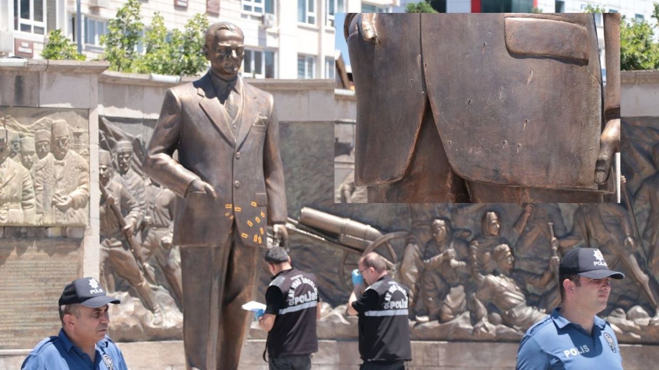 Kayseri'de Atatürk Anıtı'na Zarar Veren Adam 'Kendimi Mesih Olarak Görüyorum'