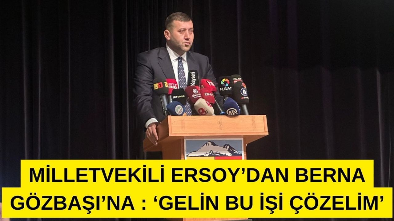 Baki Ersoy'dan Berna Gözbaşı'na: 'Gelin Bu İşi Çözelim!'