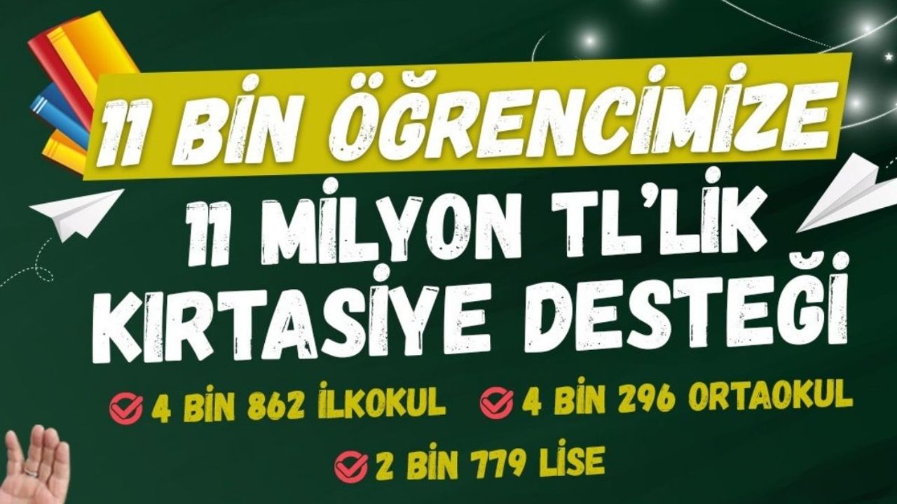 Büyükşehir'den Kırtasiye Yardımı! Gönül Belediyeciliğinin Böylesi!