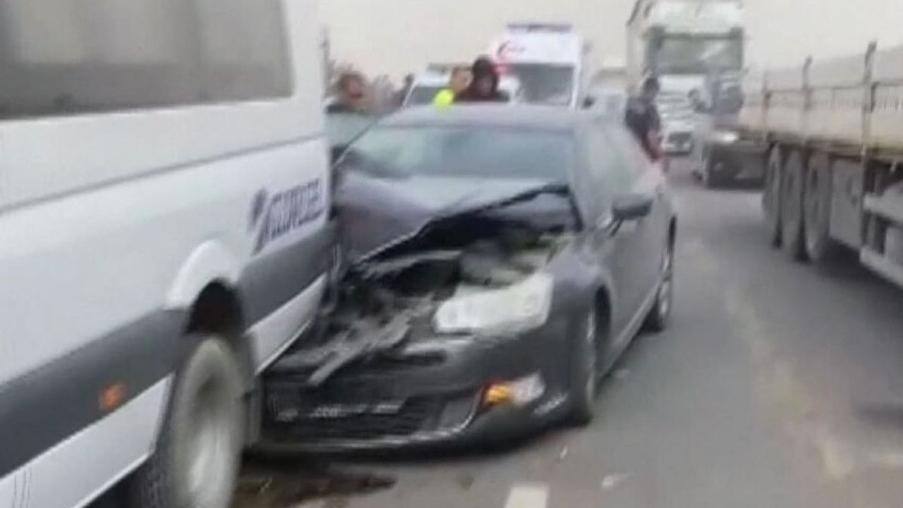 Şiddetli Rüzgar Zincirleme Kazaya Neden Oldu! Çok Sayıda Yaralı!