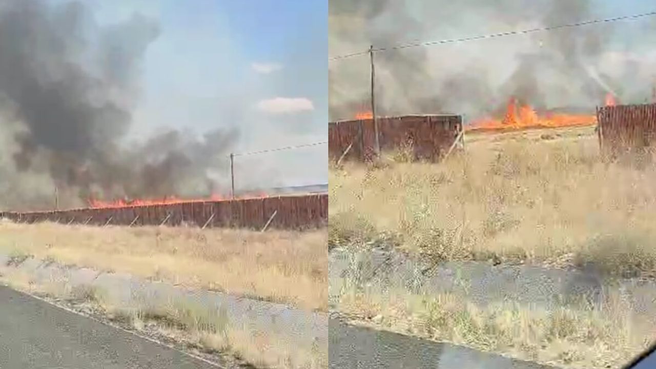 Sarıoğlan’da Yangın! Tarım Arazileri Alev Alev Yandı!
