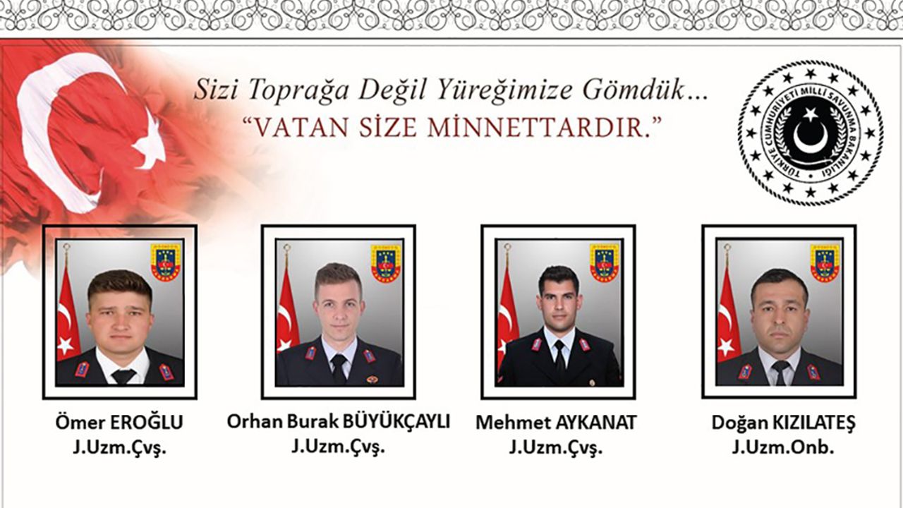 Şehitlerin Memleketleri Belli Oldu!