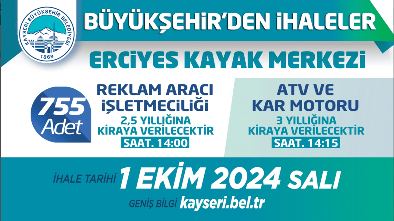 Kayseri Erciyes Kayak Merkezi'nde Büyük İhale !