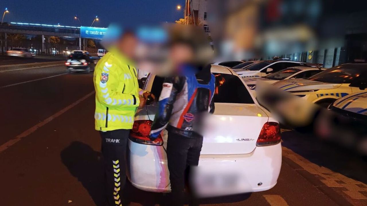 Kayseri'de drift atan magandaya rekor ceza kesildi!
