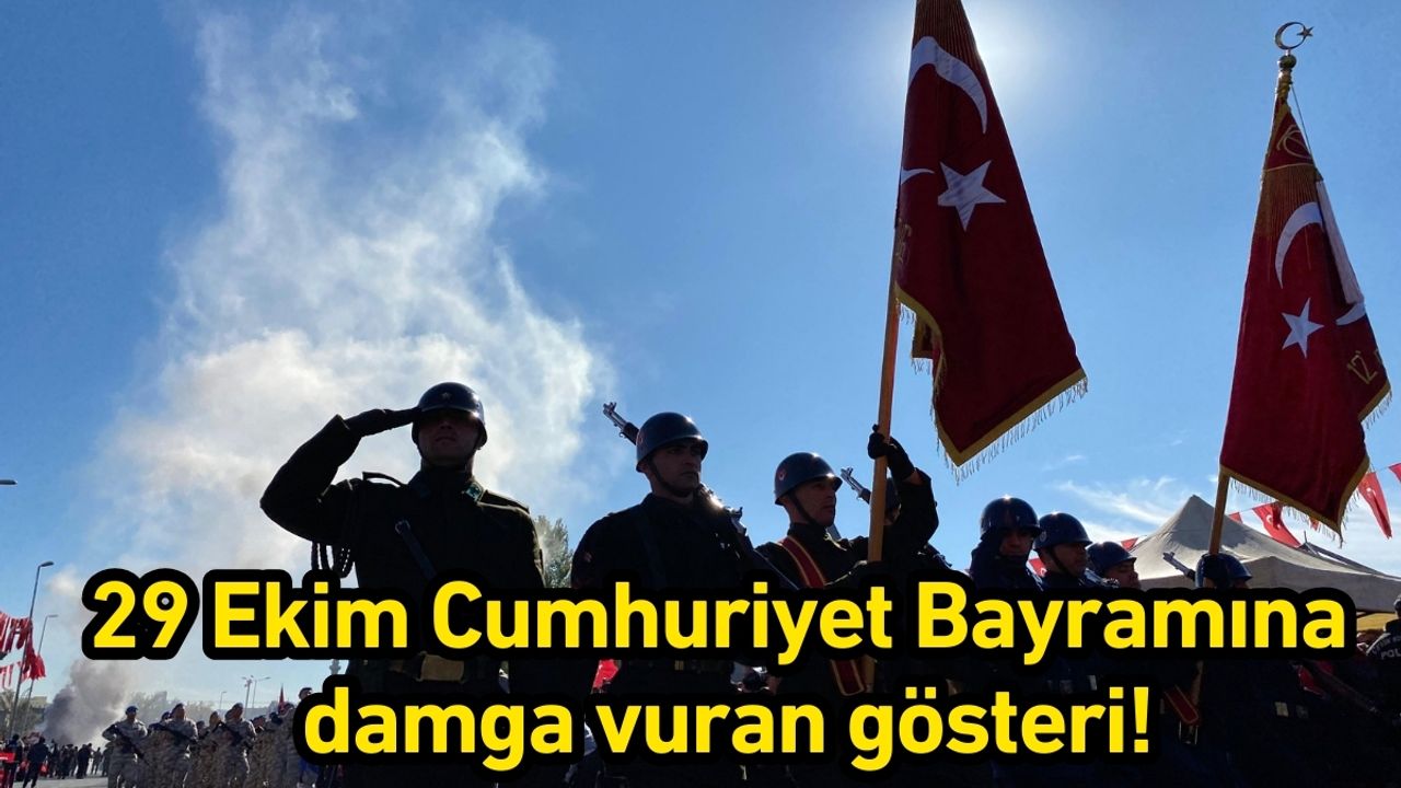 Kayseri’de 29 Ekim Cumhuriyet Bayramına damga vuran gösteri!