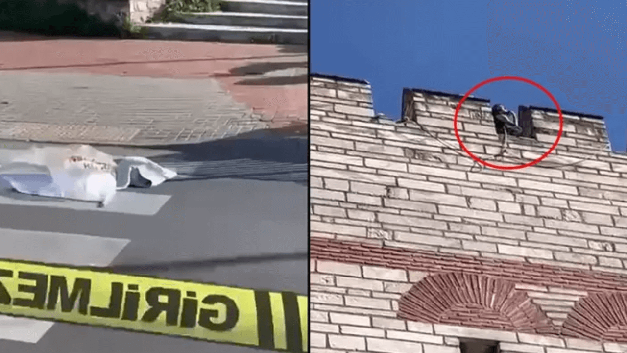Dehşet Olay! Kadının Başını Kesen Şahıs Surlardan İntihar Etti!