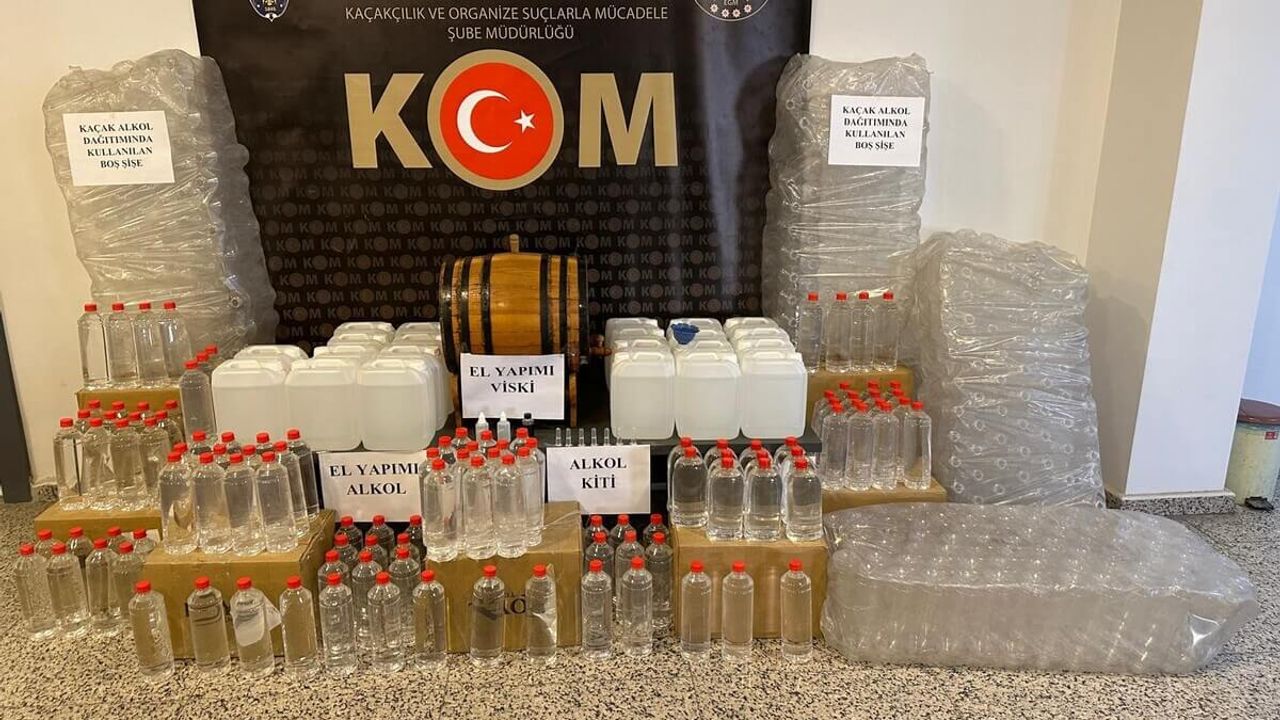 Sivas'ta 210 litre sahte alkol ele geçirildi!