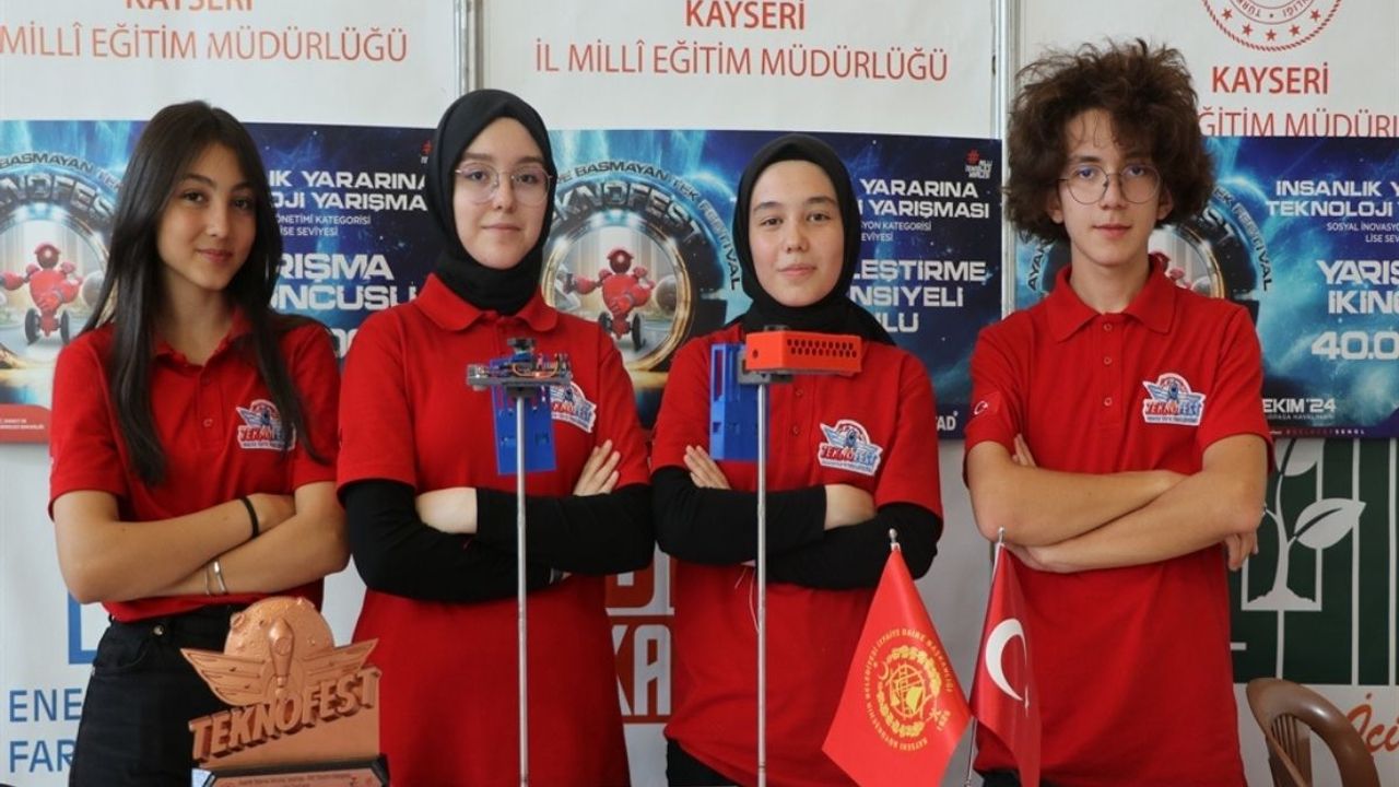 Kayseri'de lise öğrencileri bu alanda ödül aldı!