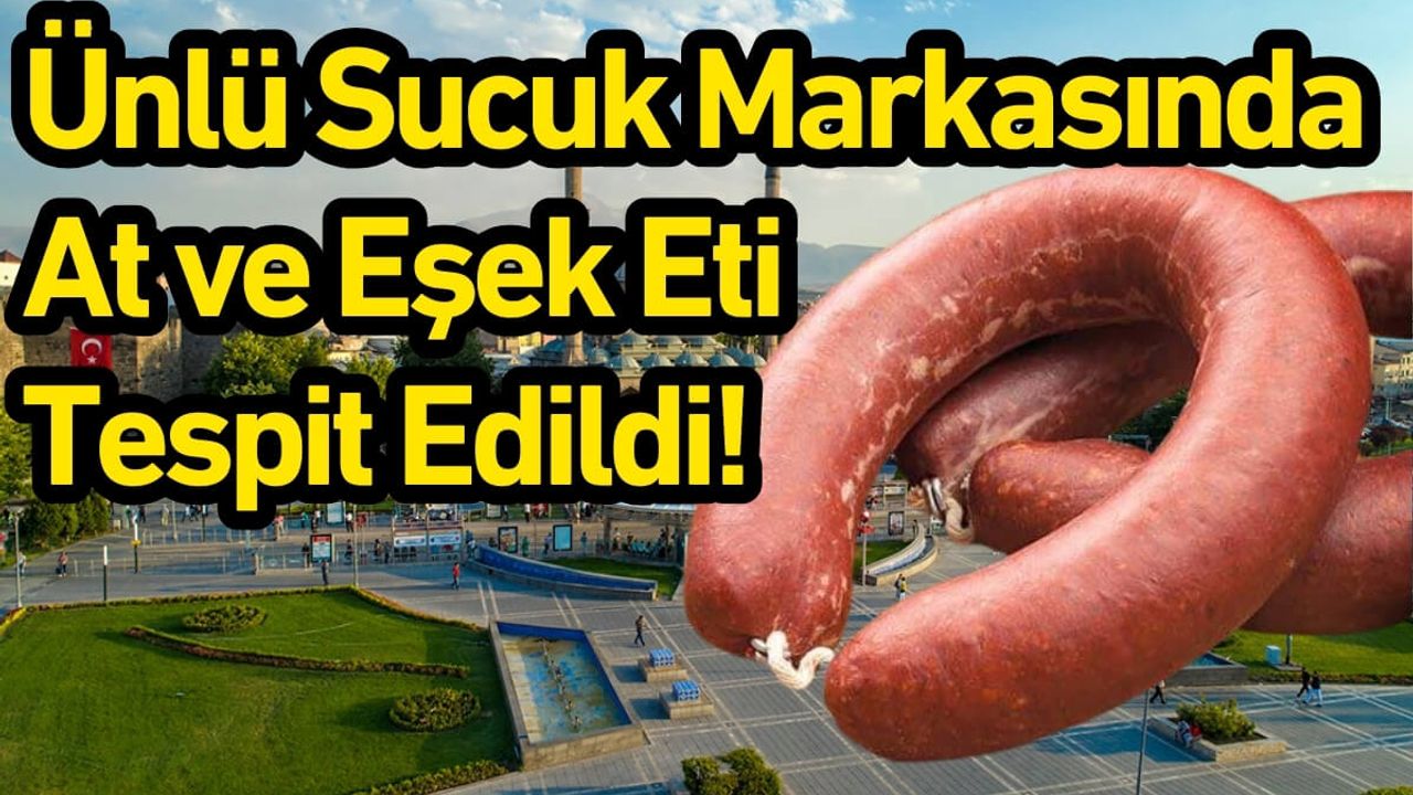 Ünlü Sucuk Markasında At ve Eşek Eti Tespit Edildi!