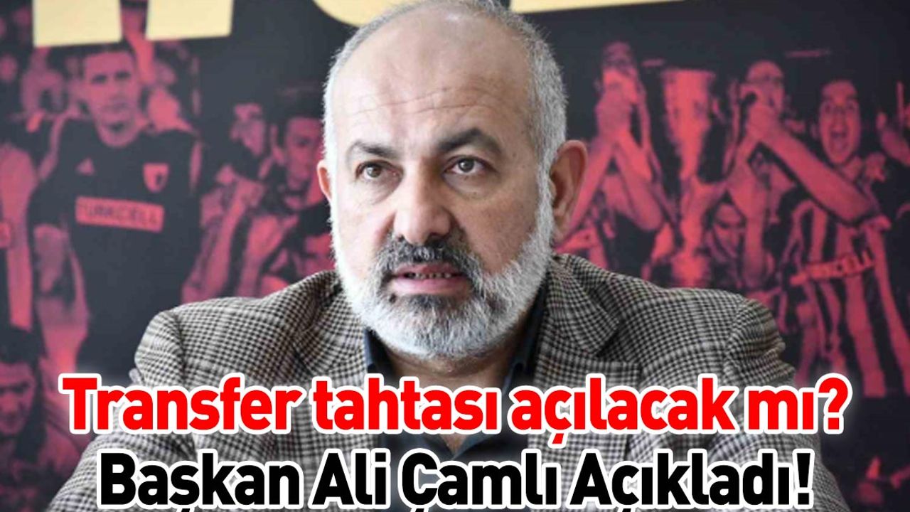 Transfer yasağı devre arası kalkacak mı? Başkan Ali Çamlı Açıkladı!