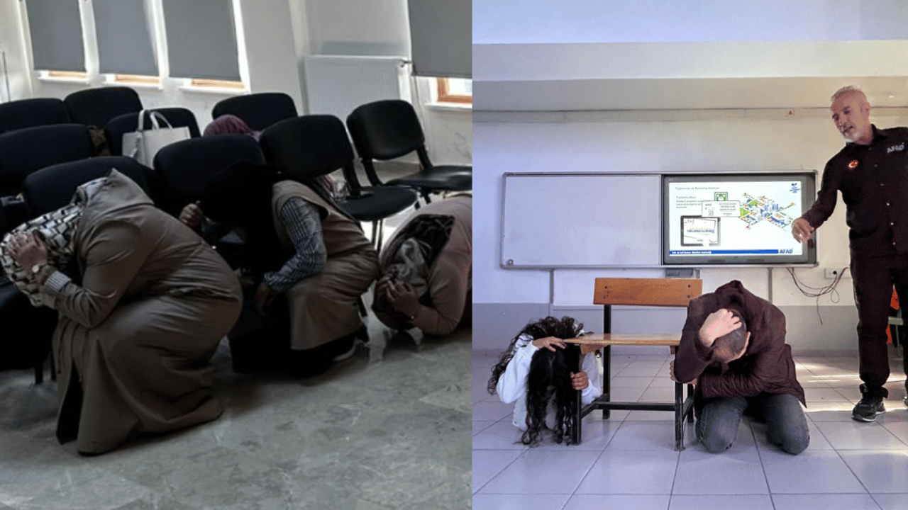 AFAD ekibi, Kayseri'de beklenen olası deprem için eğitim verdi!