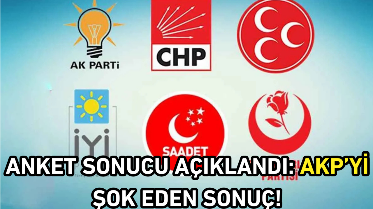 Anket sonucu açıklandı: AKP’yi şok eden sonuç!