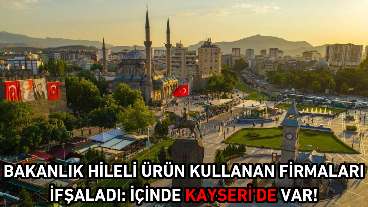 Bakanlık hileli ürün kullanan firmaları ifşaladı: İçinde Kayseri'de var!