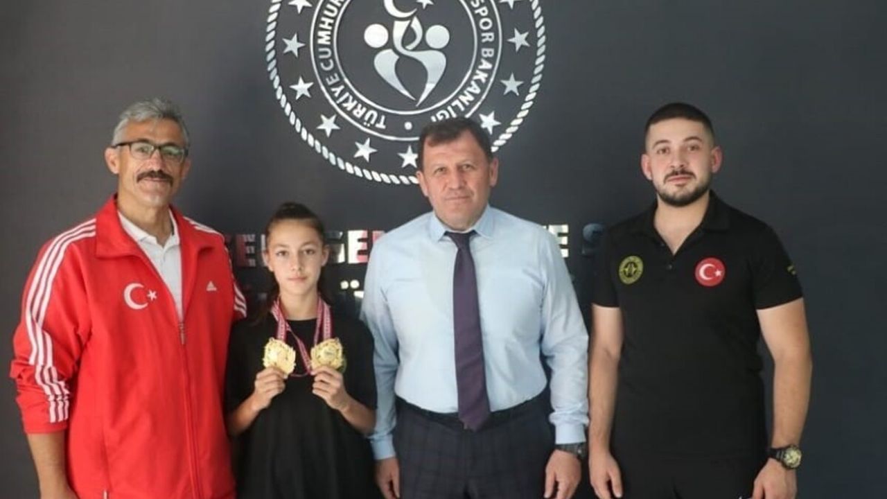 Kayserili genç sporcu Balkan şampiyonu oldu!