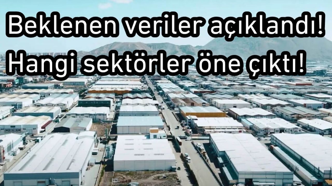 Beklenen veriler açıklandı! Hangi sektörler öne çıktı!