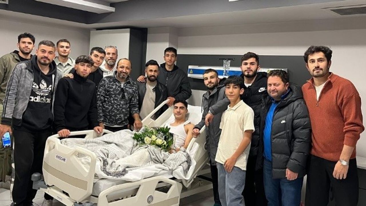 Kayseri'de amatör futbolcu Furkan Papağan ameliyat oldu!