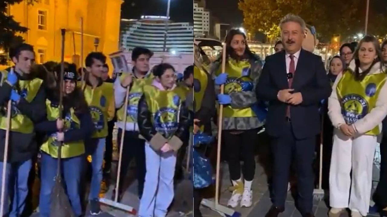 Kayseri Cumhuriyet Meydanı’nda dikkat çeken çalışma!