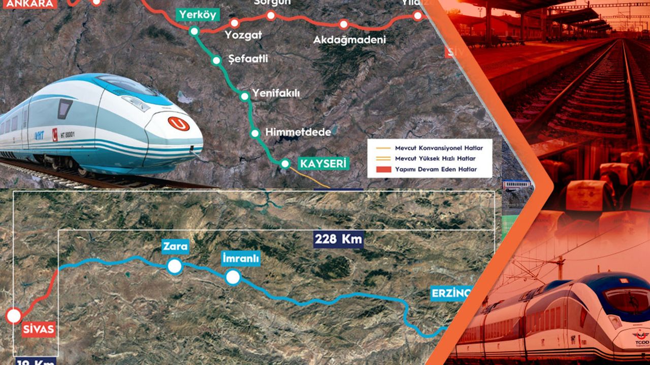 Kayseri-Erzincan arası 3 saate düşecek! İşte o proje!