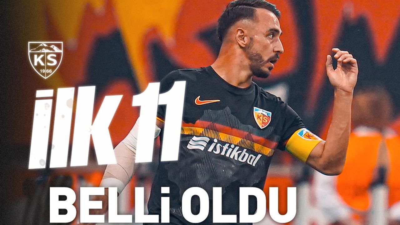 Kayserispor’un Adana Demirspor maçı ilk 11’i belli oldu!