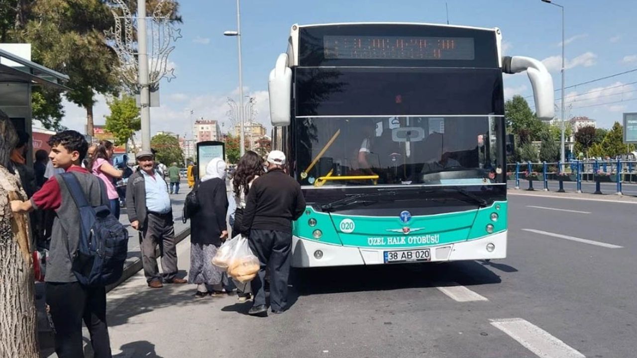 Kayseri’de bazı hatlarda sefer saati güncellemesi yapıldı!