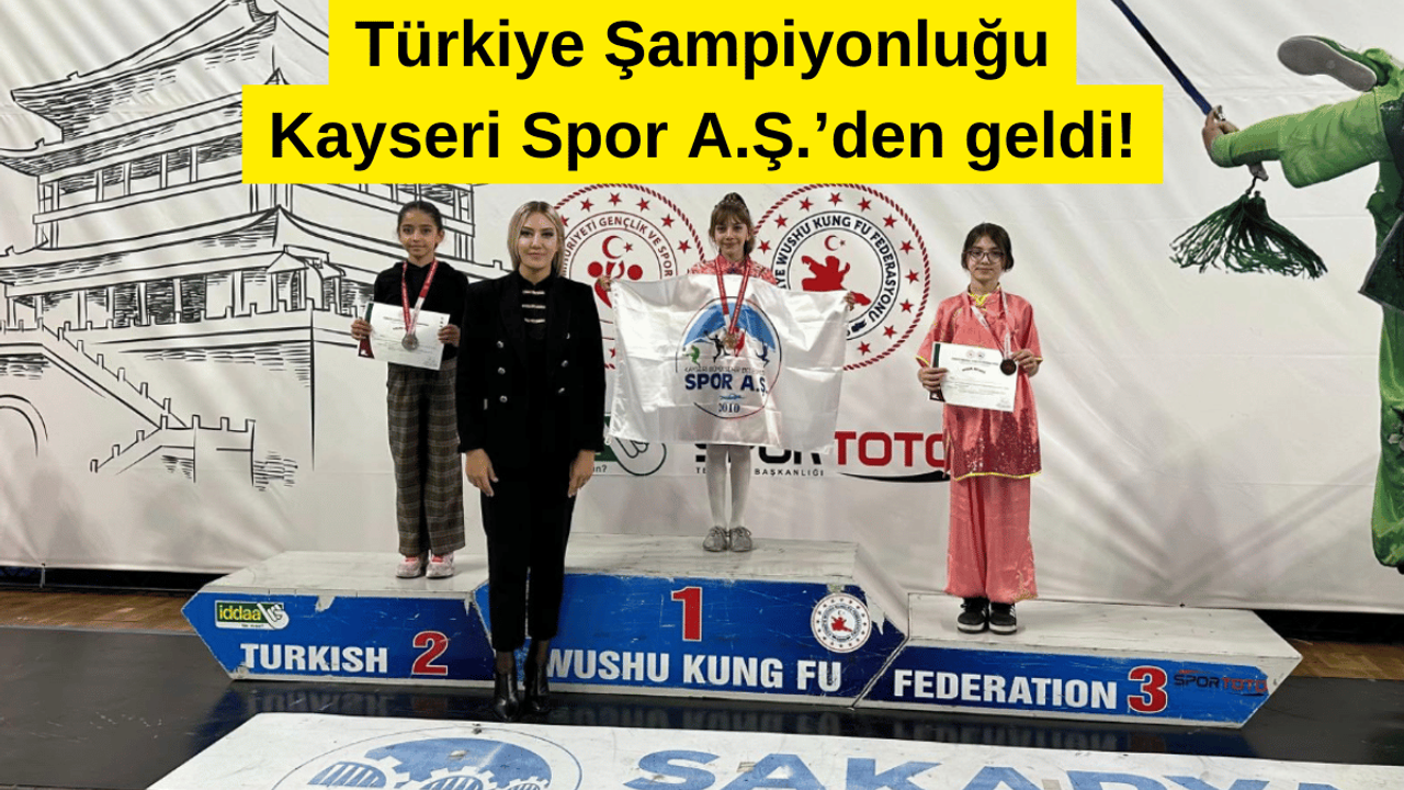 Kayseri Spor A.Ş.'den Türkiye Şampiyonu!