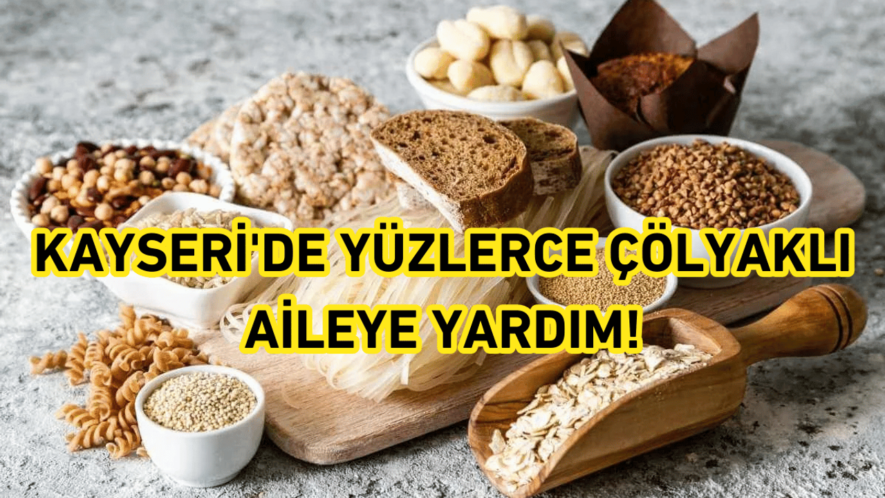 Kayseri'de yüzlerce çölyaklı aileye yardım!