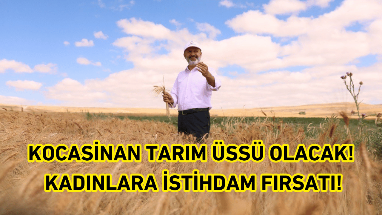 Kocasinan tarım üssü olacak! Kadınlara istihdam fırsatı!