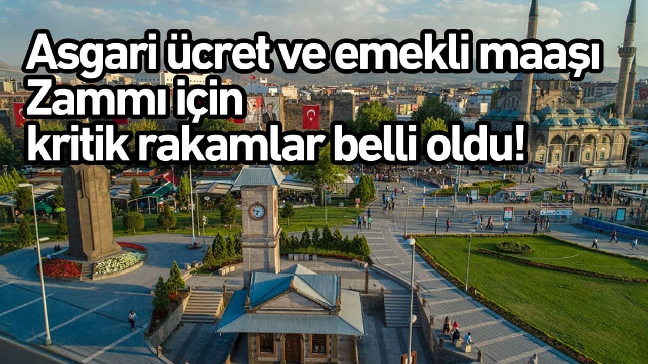 Asgari ücret ve emekli maaşı zammı için kritik rakamlar belli oldu!