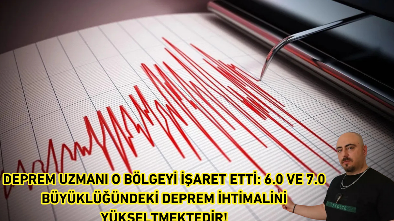 Deprem uzmanı o bölgeyi işaret etti: 6.0 ve 7.0 büyüklüğündeki deprem ihtimalini yükseltmektedir!