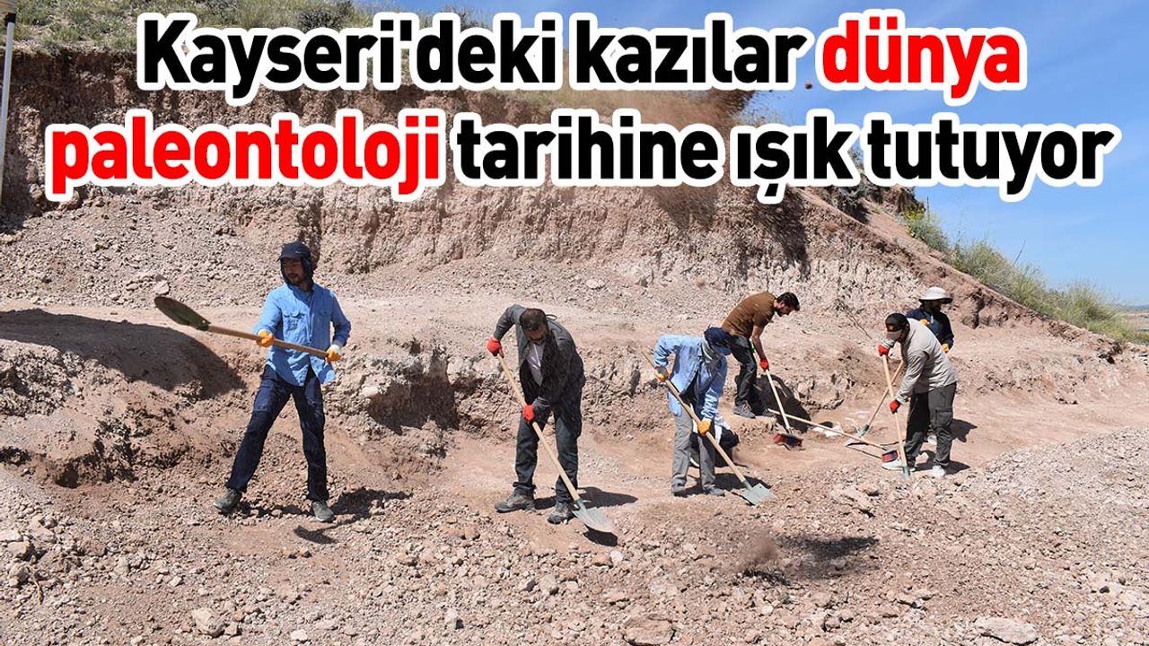 Kayseri'deki kazılar dünya paleontoloji tarihine ışık tutuyor