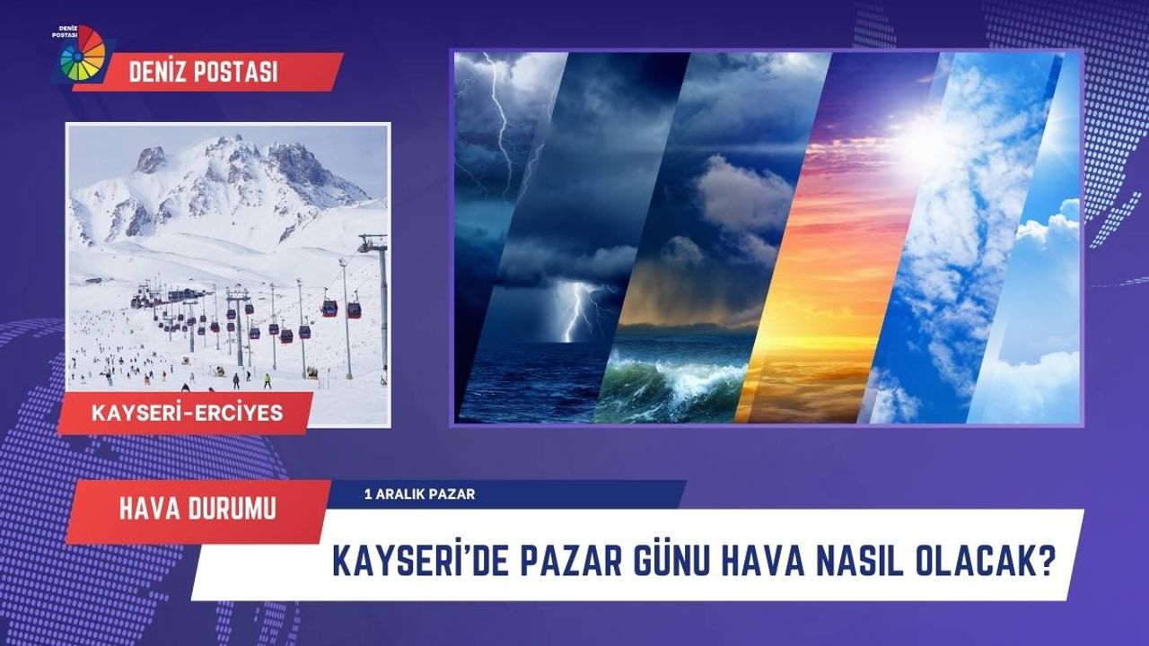 Kayseri’de Pazar günü hava nasıl olacak? (1 Aralık 2024)