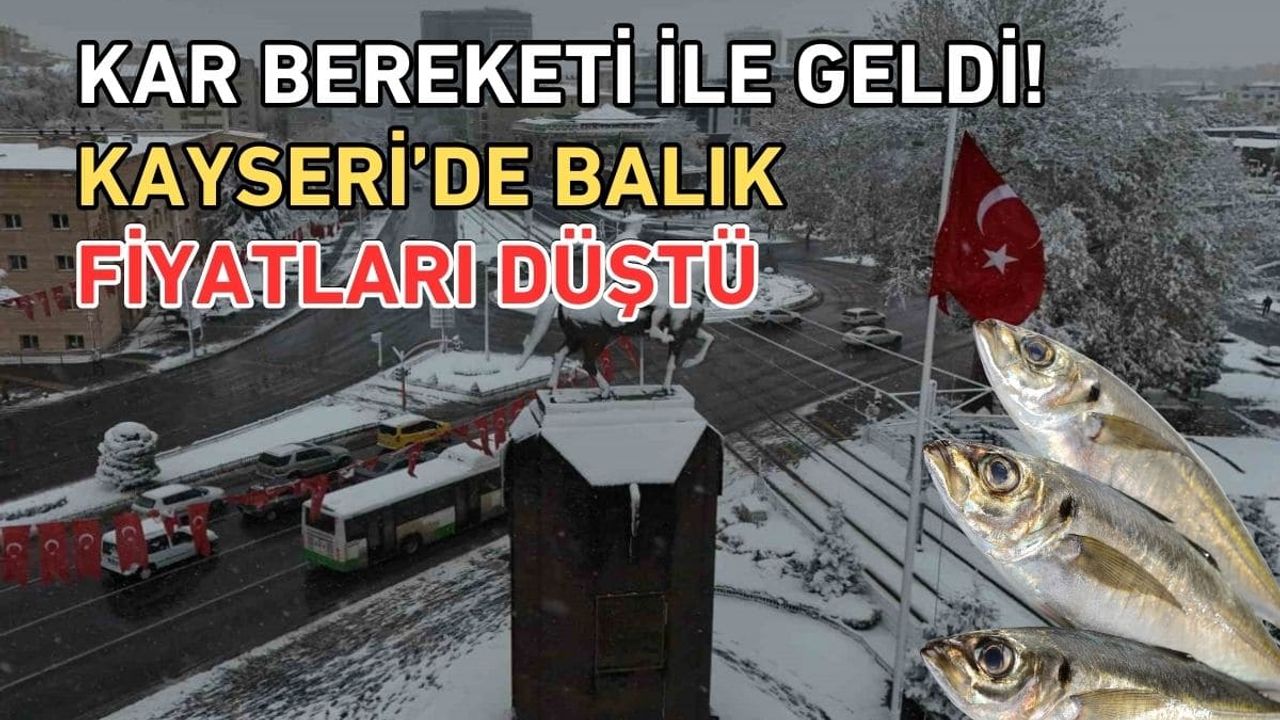 Kar bereketi ile geldi!  Kayseri’de balık fiyatları düştü