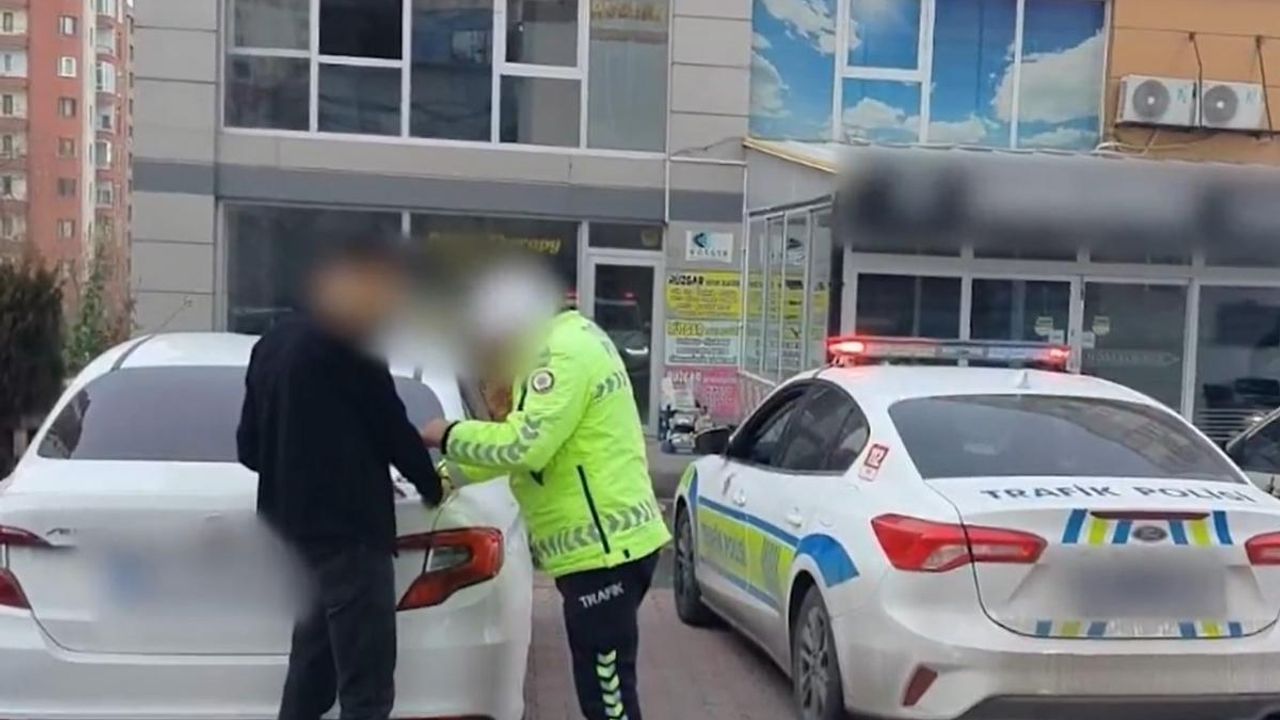 Kayseri’de bir sürücü ceza yemek için sınırları zorladı!