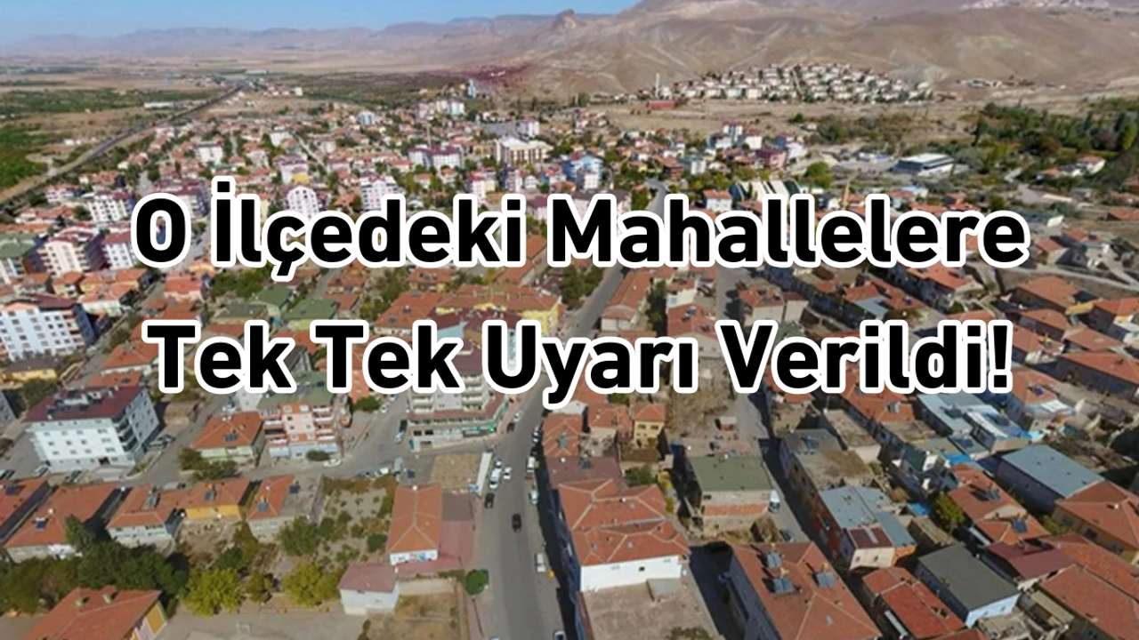 Kayseri’nin o ilçesine yarın için alarm verildi!