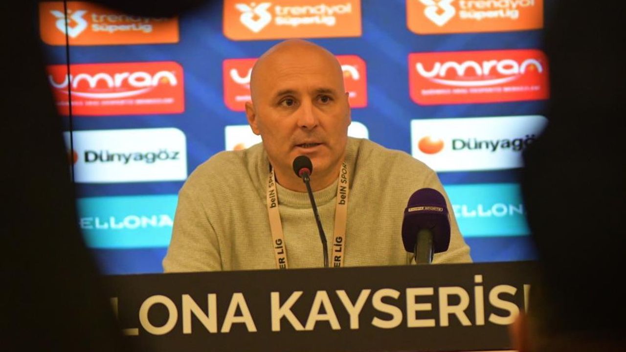 Alanyaspor Teknik Direktörü'nden Kayserispor'a övgü dolu sözler!