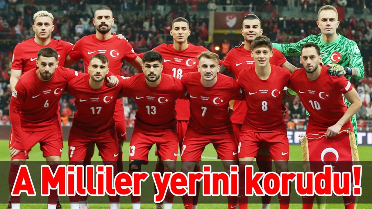 A Milliler FIFA sıralamasında yerini korudu!