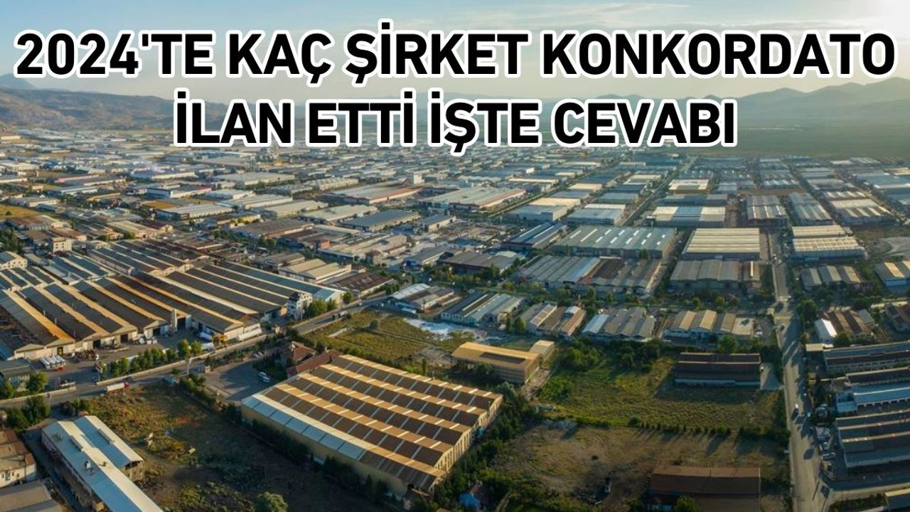 2024'te kaç şirket konkordato ilan etti? İşte cevabı