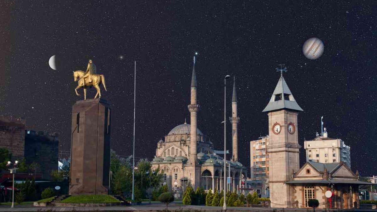 Tüm Kayseri halkı gökyüzüne odaklanmıştı! Bir daha ne zaman görülecek?