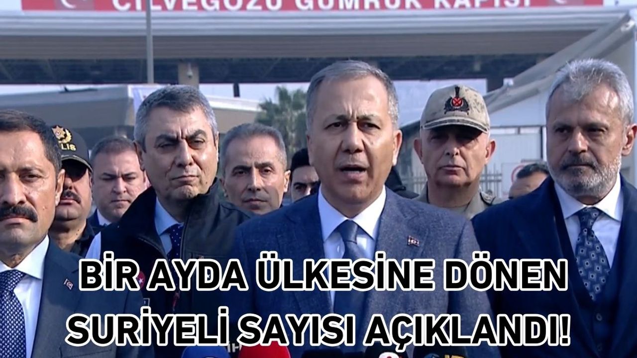 Bir ayda ülkesine dönen Suriyeli sayısı açıklandı!