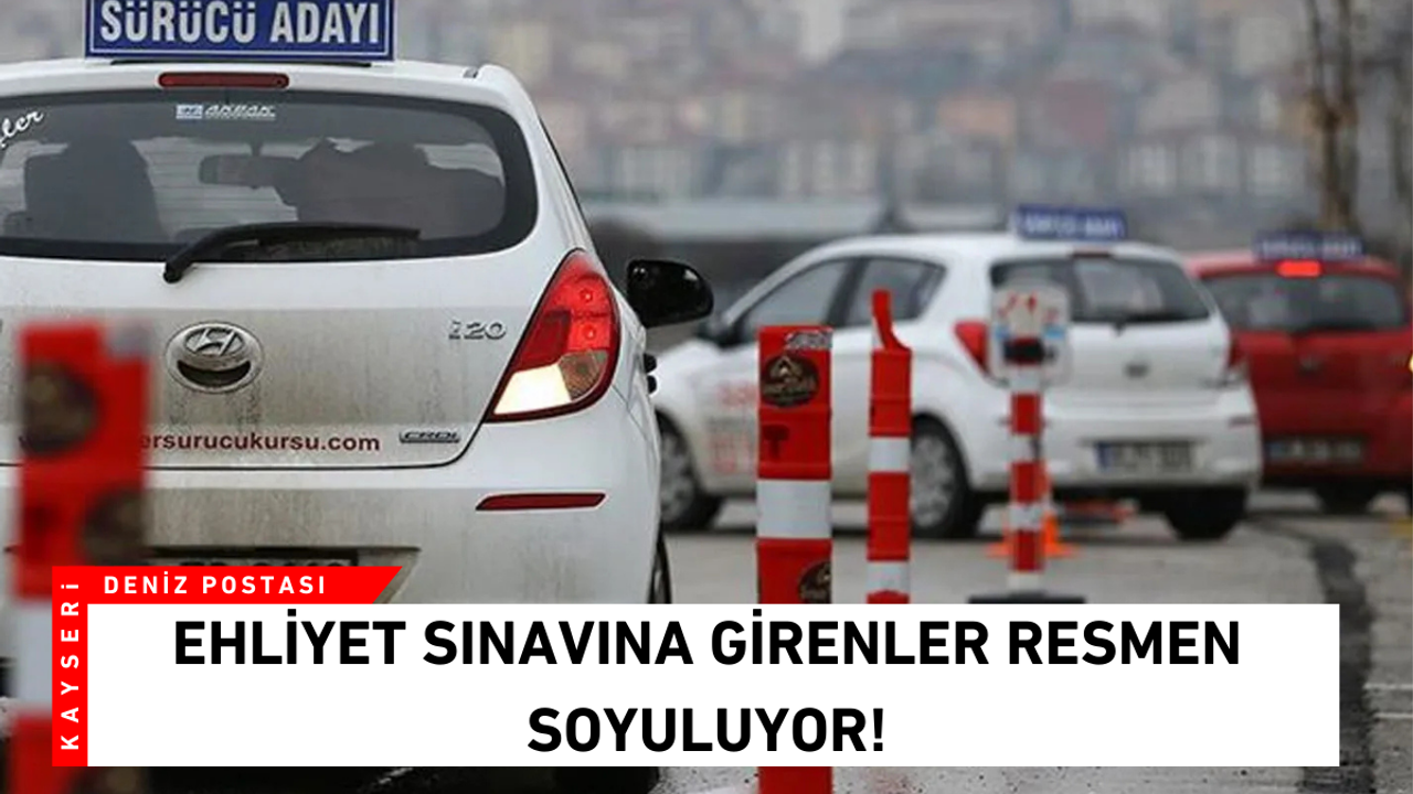 Ehliyet sınavına girenler resmen soyuluyor!