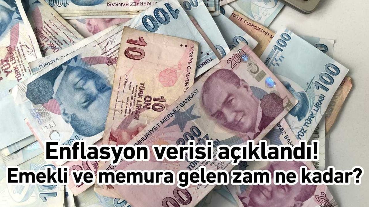 Enflasyon verisi açıklandı! Emekli ve memura gelen zam ne kadar?
