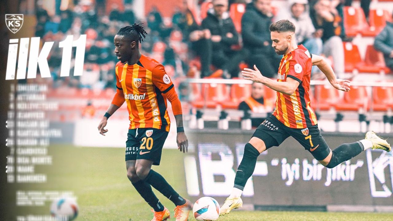 Kayserispor’un Samsunspor maçı ilk 11’i belli oldu!
