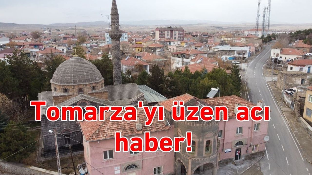 Tomarza'yı üzen acı haber!