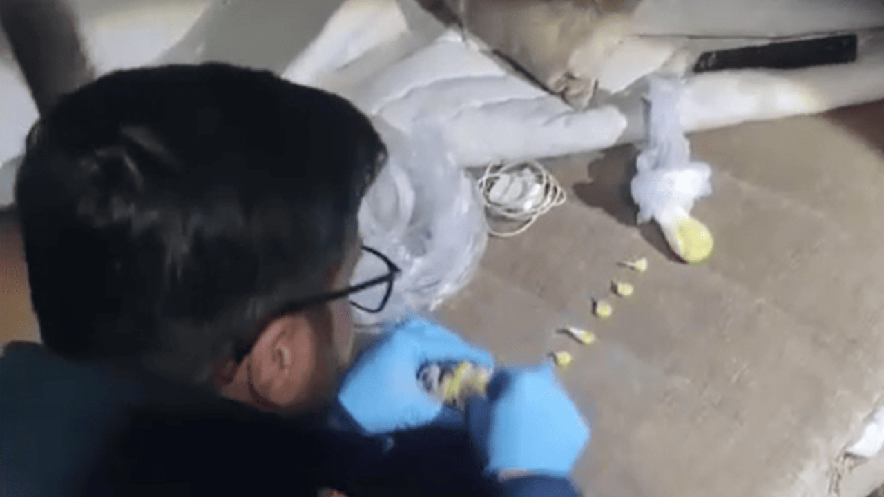 Uyuşturucu imalatı yapılan eve baskın!